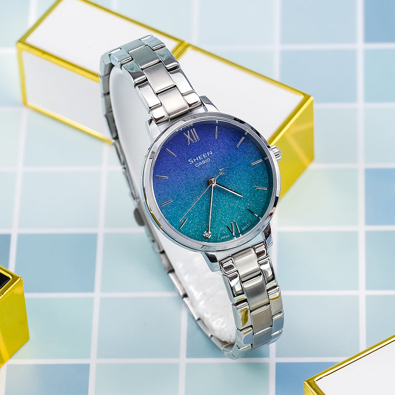Casio Sheen Universe Starry Sky Analog Watch 'Purple Blue Silver' SHE-4548D-2AUPR