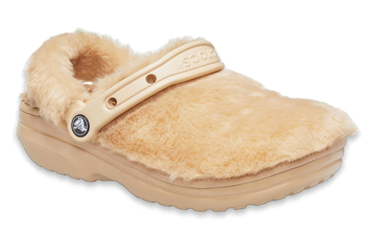 (WMNS) Crocs Classic Fur Sure Clogs 'Chai' 207303-212