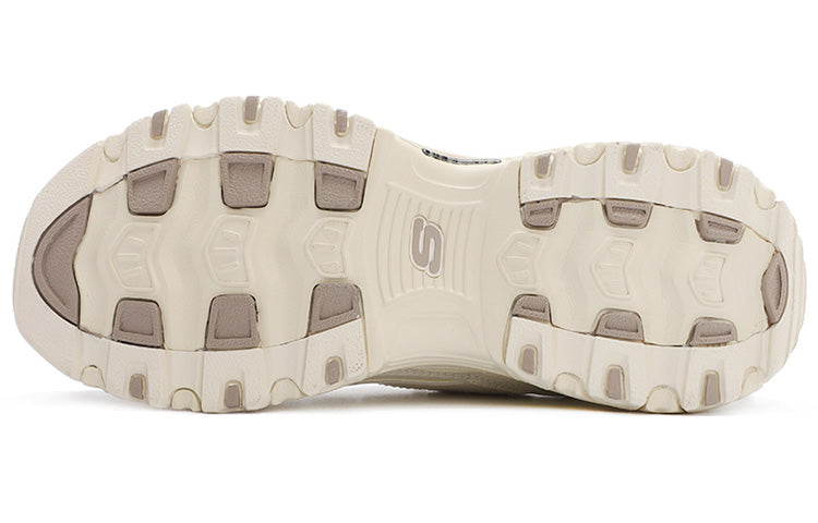 (WMNS) Skechers D'Lites 1.0 Low Cut Clunky Shoes Grey/White 11931-OFWT