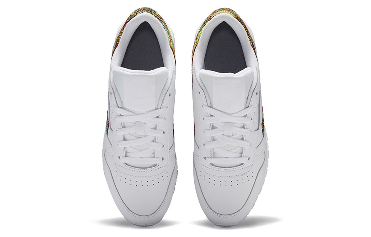 (WMNS) Reebok Classic Leather 'Iridescent Snakeskin Stripe' FV1083