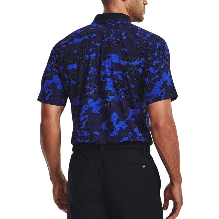 Under Armour Iso-Chill Charged Camo Polo Shirt 'Blue Black' 1373692-456