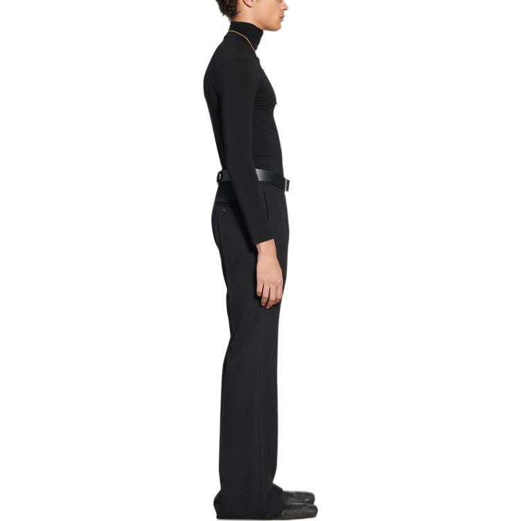 Balenciaga Tailored Flared Pants Regular Fit 'Black' 704709TLT171000