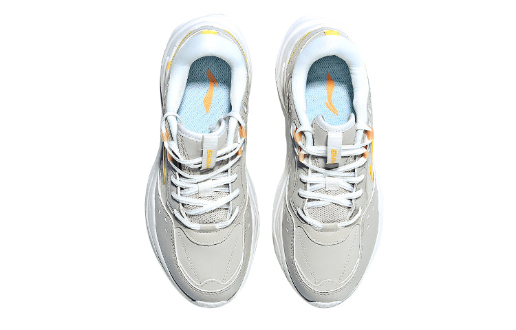 (WMNS) Li-Ning Retro Sport Leisure 'White Grey' AGCR334-2