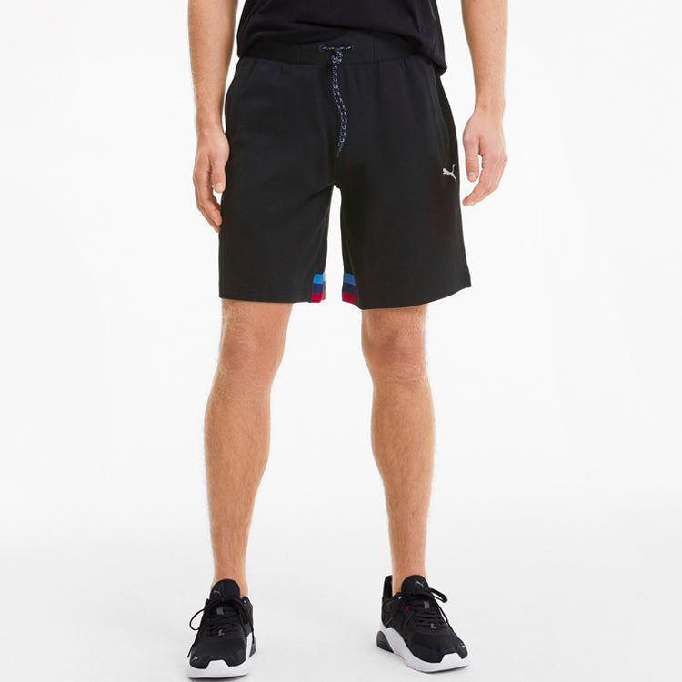 PUMA x BMW Motorsport Life Sweat Shorts 'Black White Red Blue' 596090-01