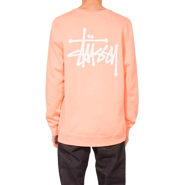 Men's Stussy Back Large logo Round Neck 1914181