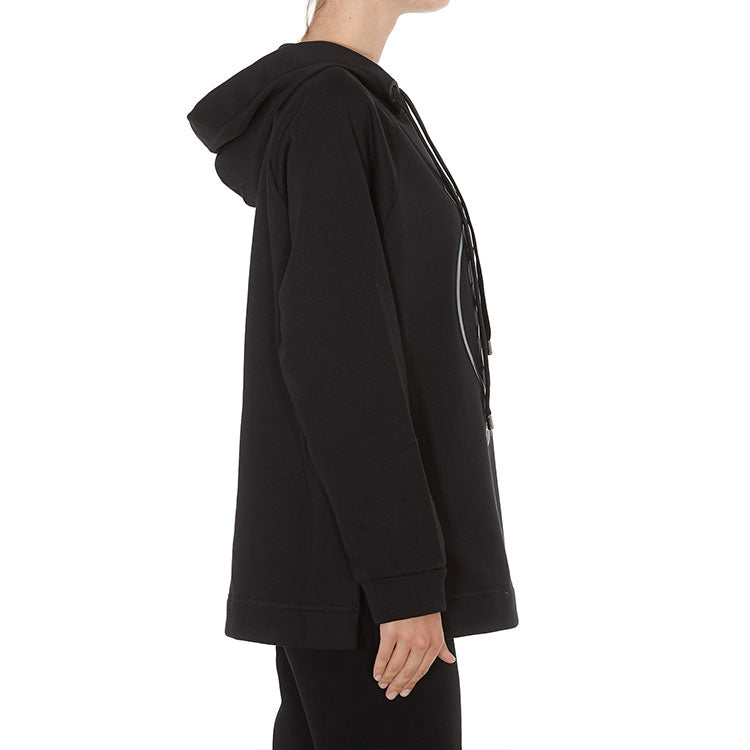 (WMNS) FENDI SS21 Karligraphy Logo Printing Drawstring Hoodie Black FAF105AA4HF0ZNJ