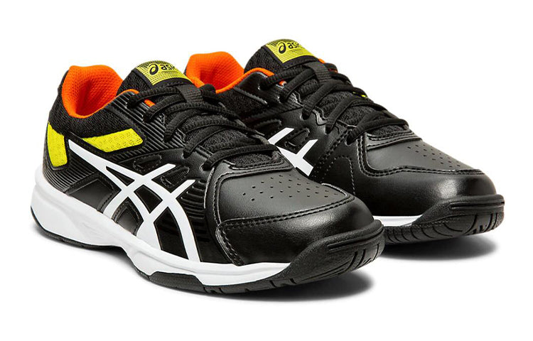 (GS) ASICS Court Slide Clay 'Black White Yellow' 1044A006-001