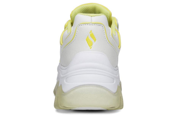 (WMNS) Skechers AMP'D Sport Shoes White/Yellow 155039-WYL