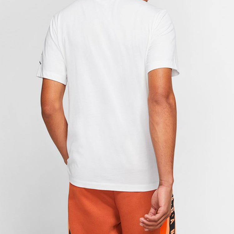 Air Jordan Chimney Tee Printing Short Sleeve US Edition White CI1327-100