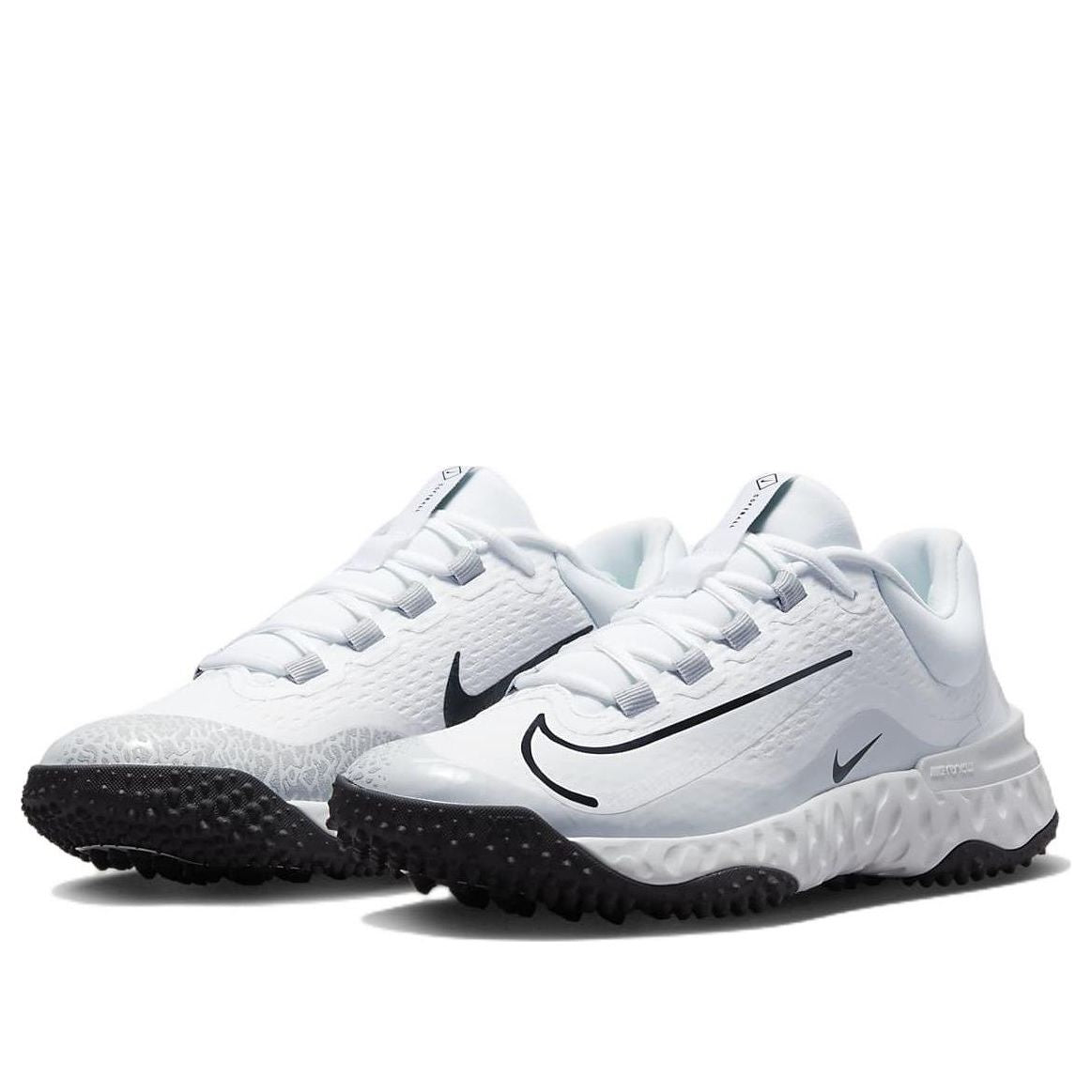 (WMNS) Nike Alpha Huarache Elite 4 TF 'White Pure Platinum' FD2746-102