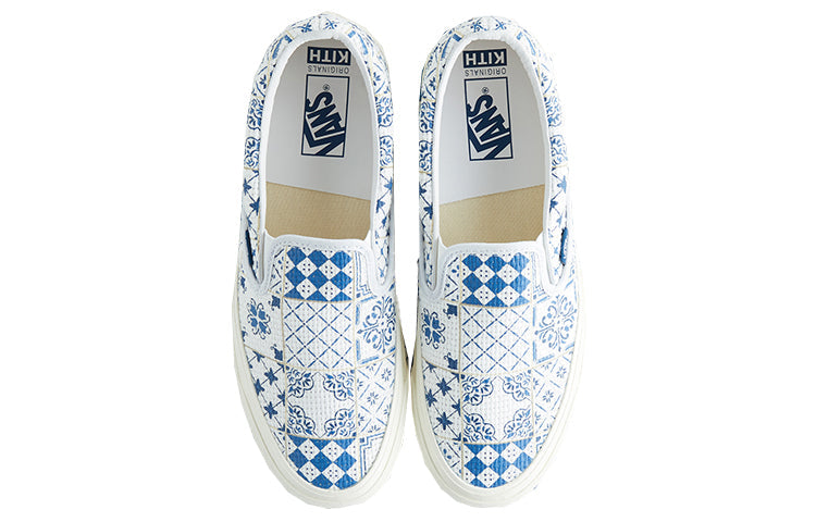 Vans Kith x OG Classic Slip-On LX 'Azulejo Tile' VN0A32QNWHT
