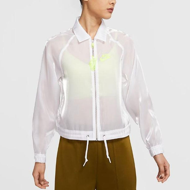 (WMNS) Nike Air Athleisure Casual Sports Jacket White CU5545-100