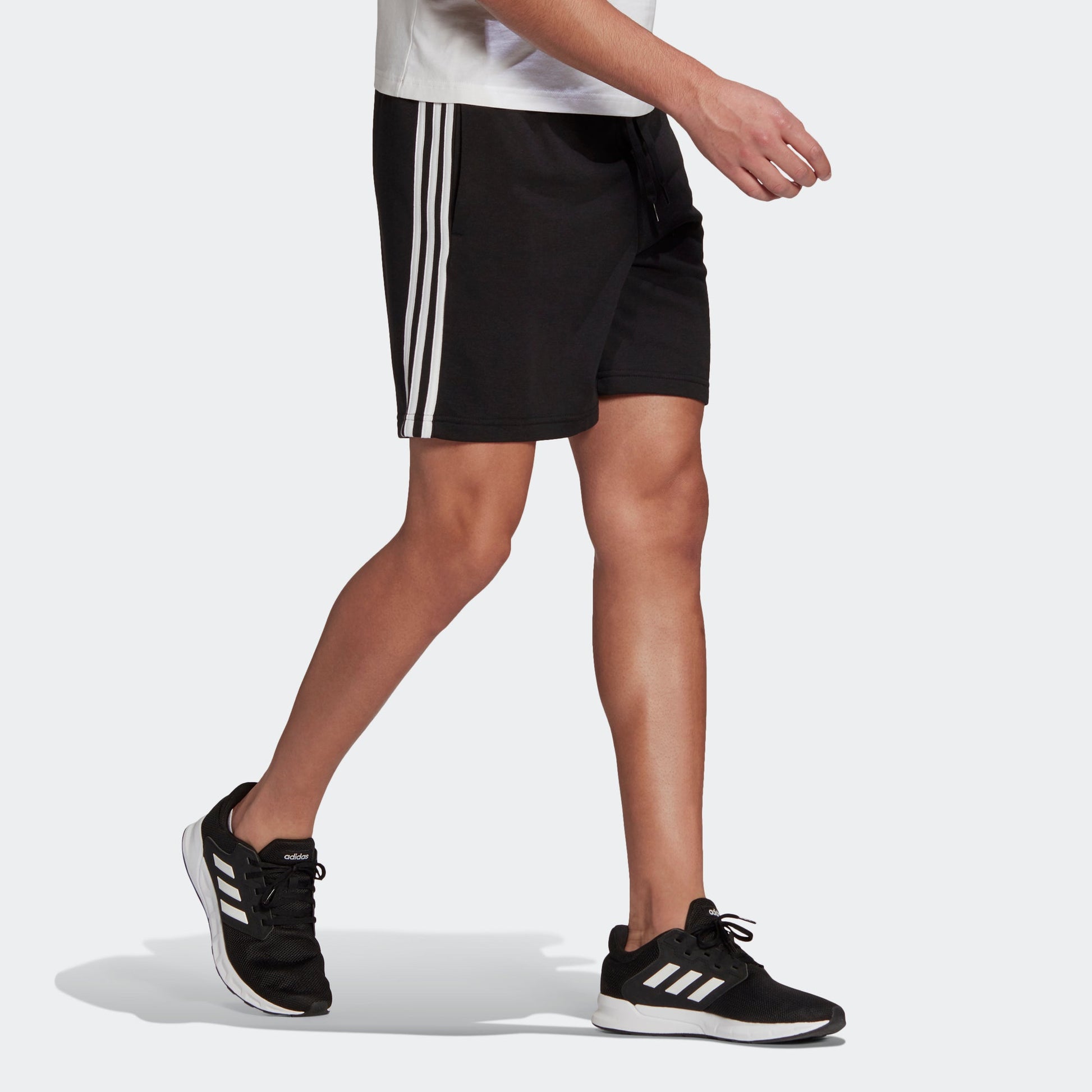adidas M 3s Ft Sho Casual Sports Side Stripe Shorts Black GK9597