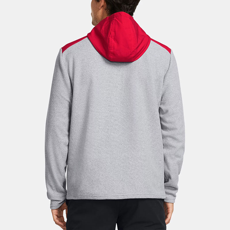 Under Armour Texas Tech University Fleece Collegiate Hoodie 'Grey Red' 5120631-602