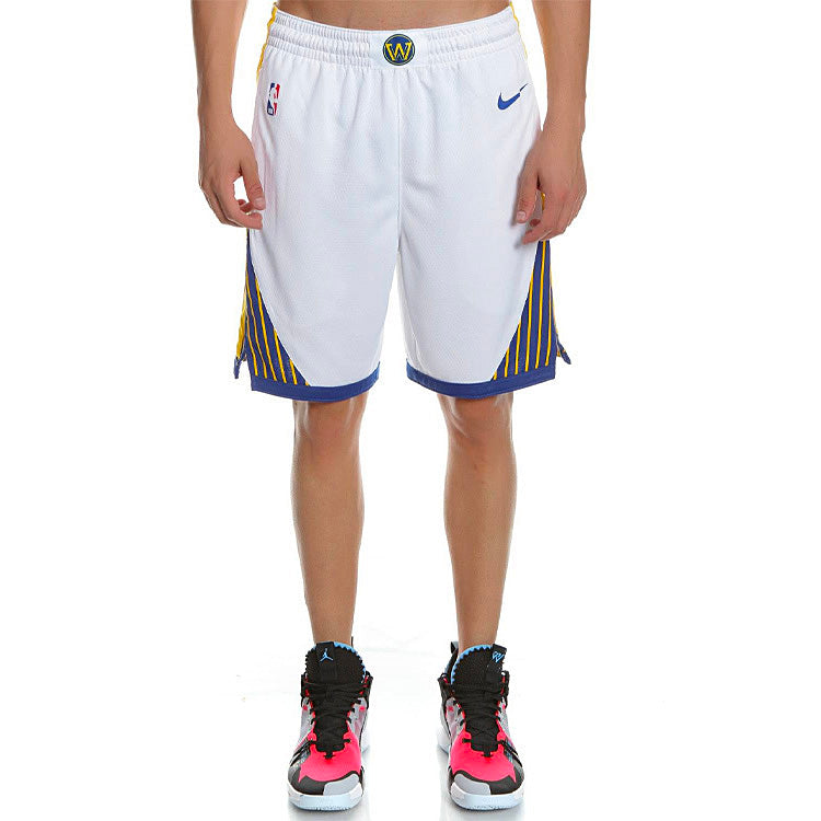 Nike Men NBA Swingman Shorts Golden State Warriors White AV4971-100