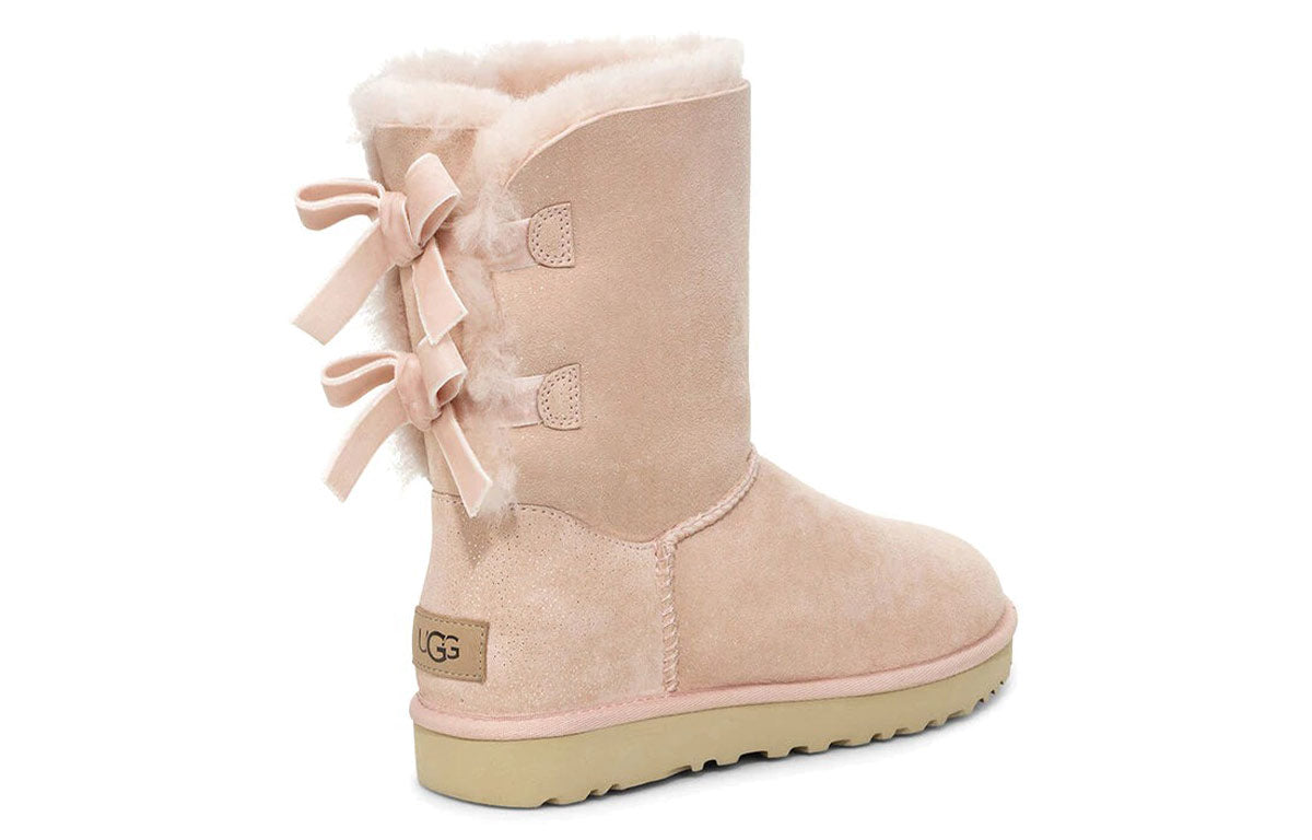 (WMNS) UGG Bailey Bow II Pink Snow Boots 1110415-QRT
