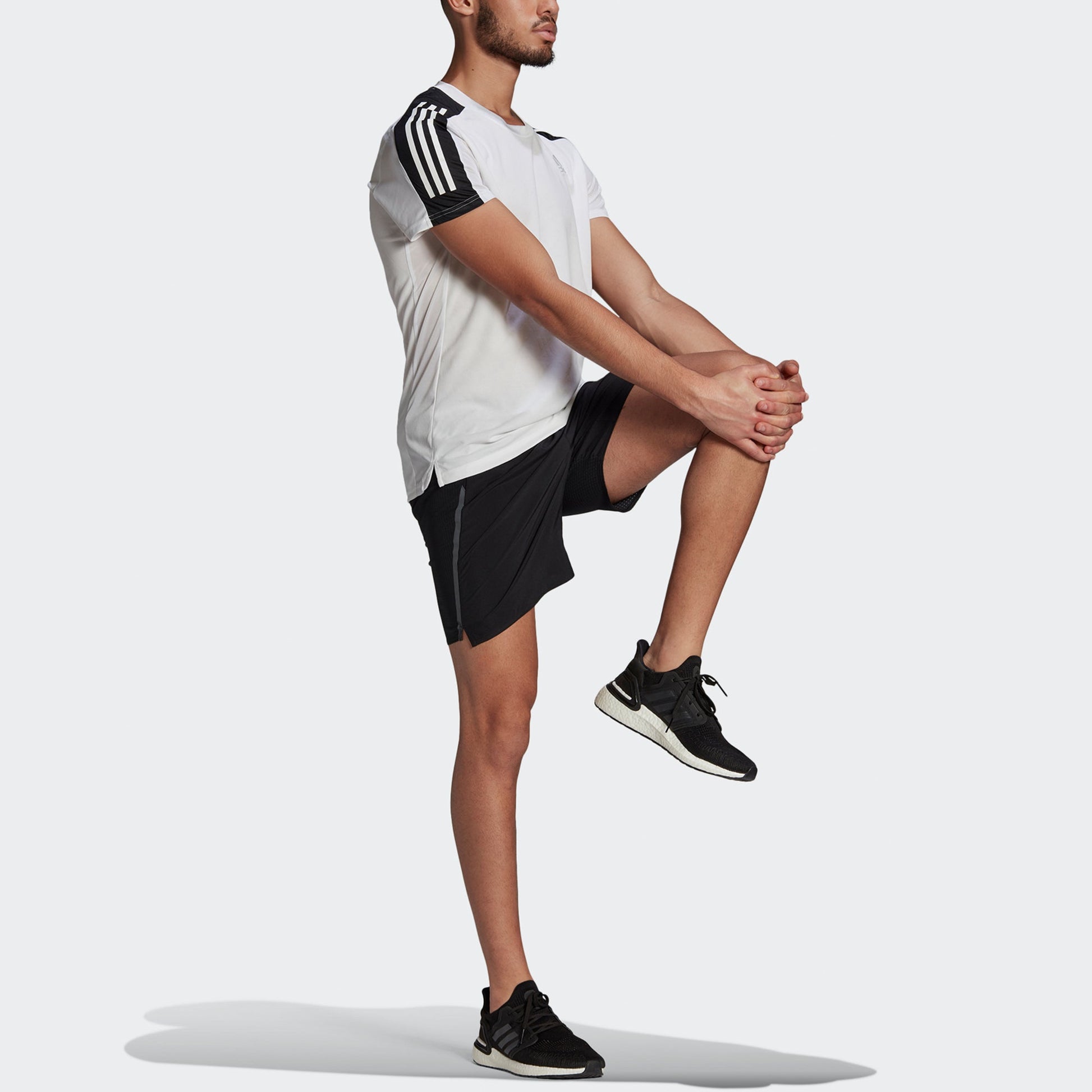 adidas Own The Run Tee Running Sports Round Neck Short Sleeve White GM1596