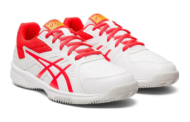 (GS) ASICS Court Slide Clay 'White Red' 1044A006-101
