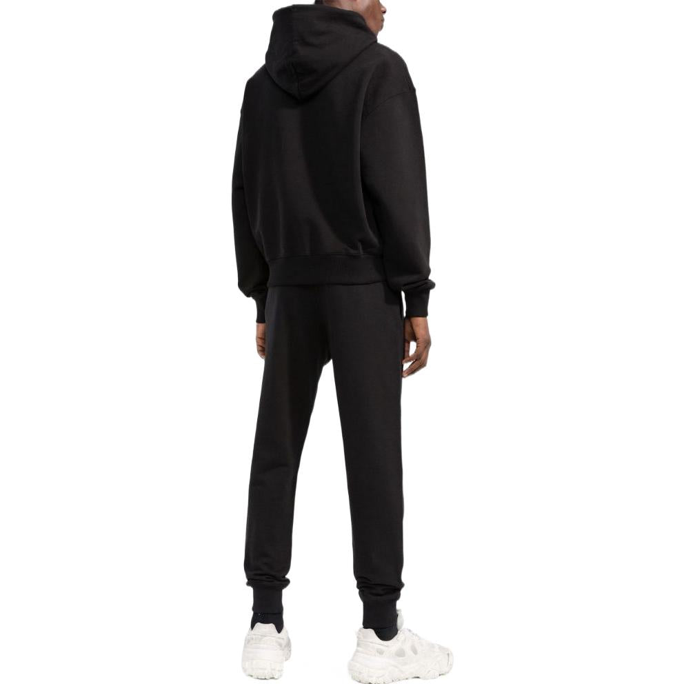 Off-White Arrows Logo-Print Cotton Hoodie 'Black' OMBB037C99FLE0081001