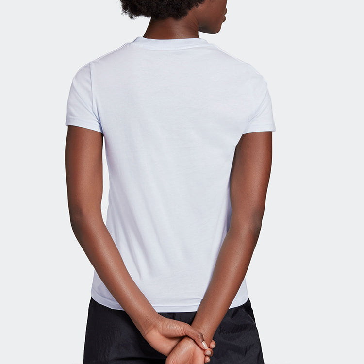 (WMNS) adidas E 3S SLIM TEE Sports Stylish Short Sleeve Light Blue GD3036