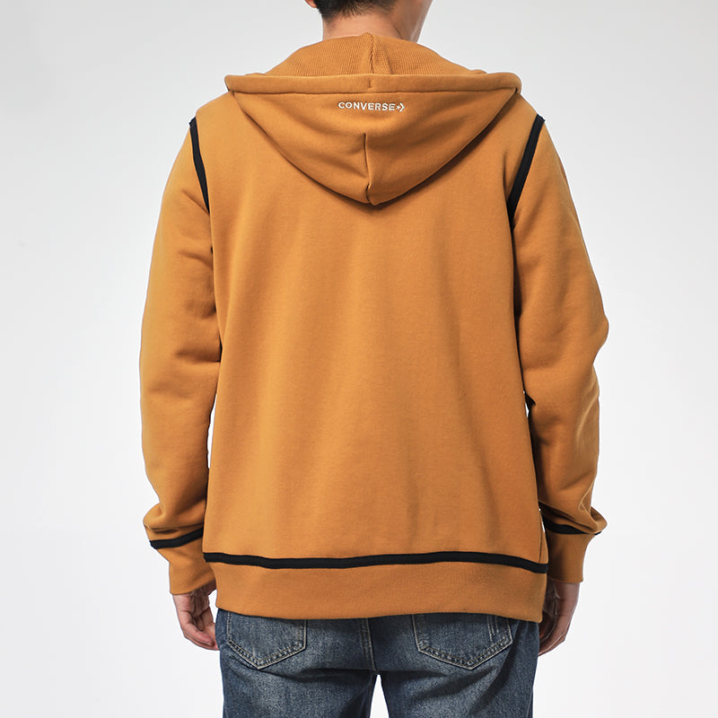 Converse UTILITY FULL ZIP Hoodie Asia Sizing 'Dark Soba Brown' 10019463-A13