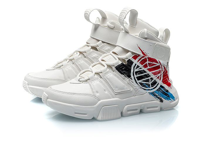 (WMNS) Li-Ning WenDing Hi 'White Black Red' AGBP106-2