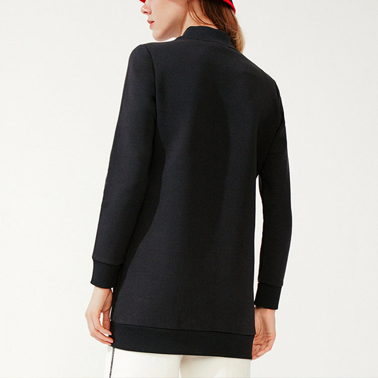 (WMNS) FILA Casual Sports mid-length Knit Jacket 'Blue' F11W011507F-NV
