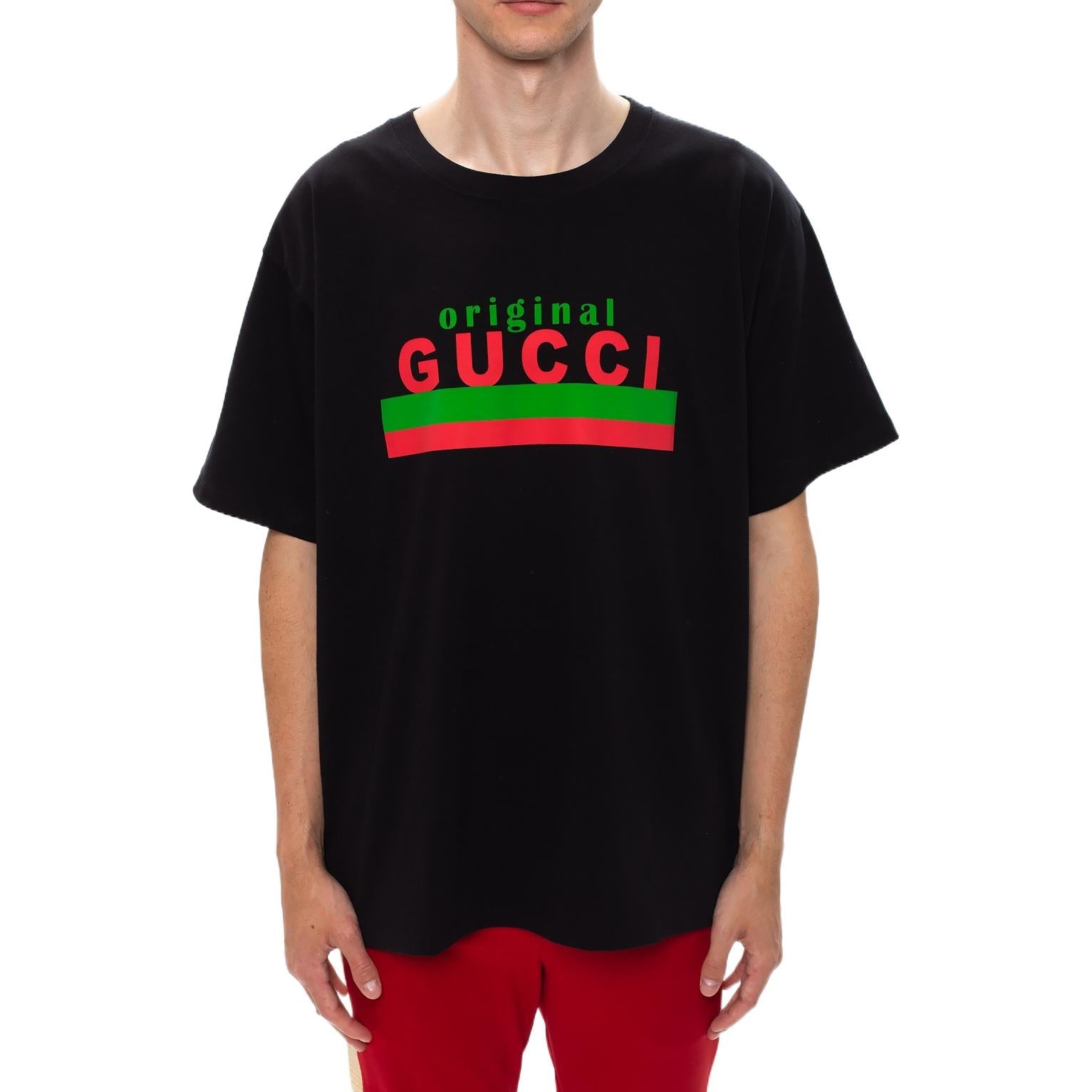 Gucci Original Print Oversize T-Shirt 'Black' 616036-XJCOQ-1082
