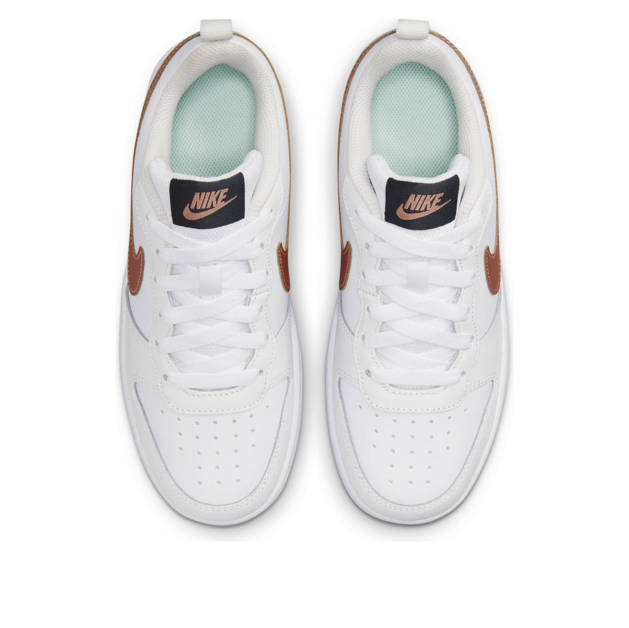 (GS) Nike Court Borough Low 2 'White Metallic Red Bronze' BQ5448-116