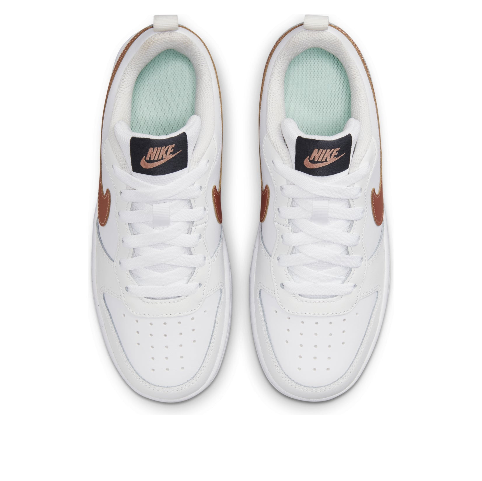 (GS) Nike Court Borough Low 2 'White Metallic Red Bronze' BQ5448-116