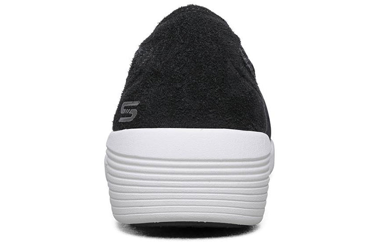 (WMNS) Skechers Arya Slip-on Shoes Black/White 66666292-BKW
