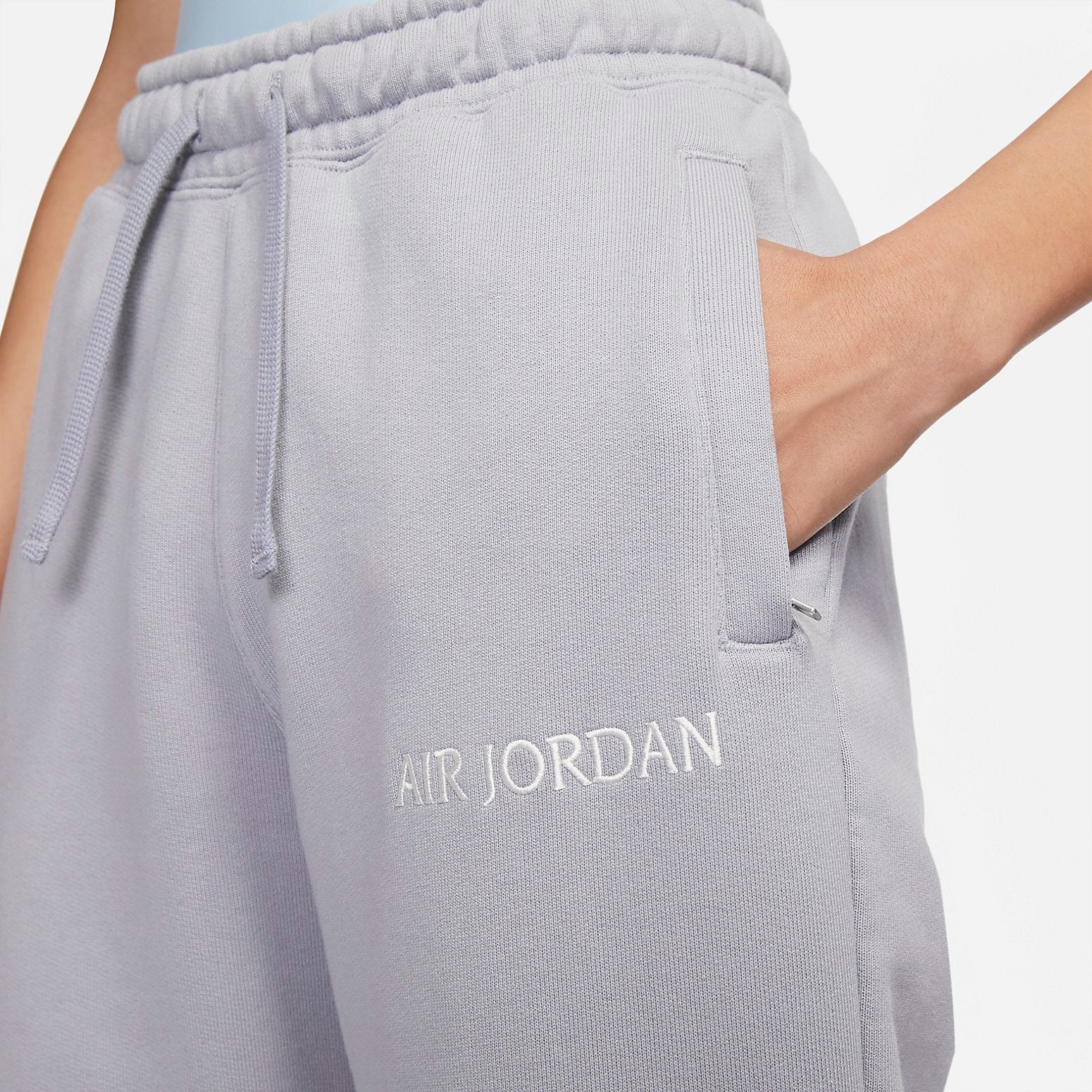 (WMNS) Air Jordan Wordmark Sweatpants Light Steel 'Grey' DQ4652-054