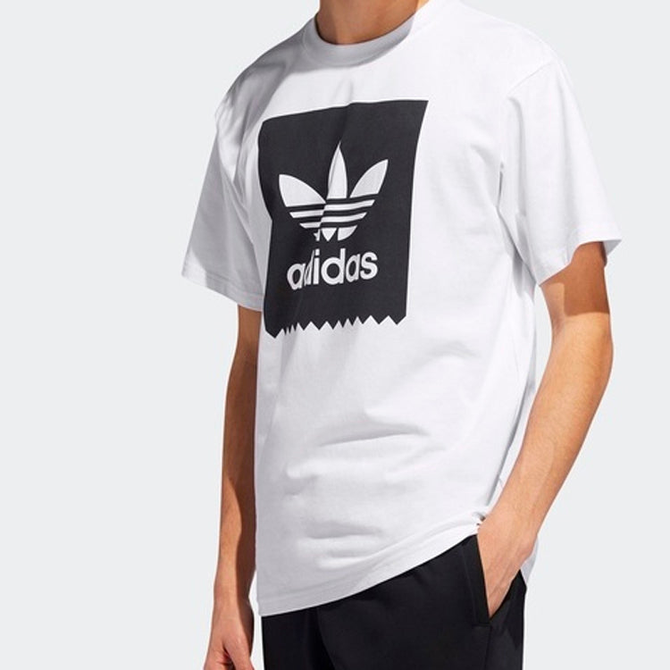 adidas originals Large Logo Printing Casual Short Sleeve White EC7363