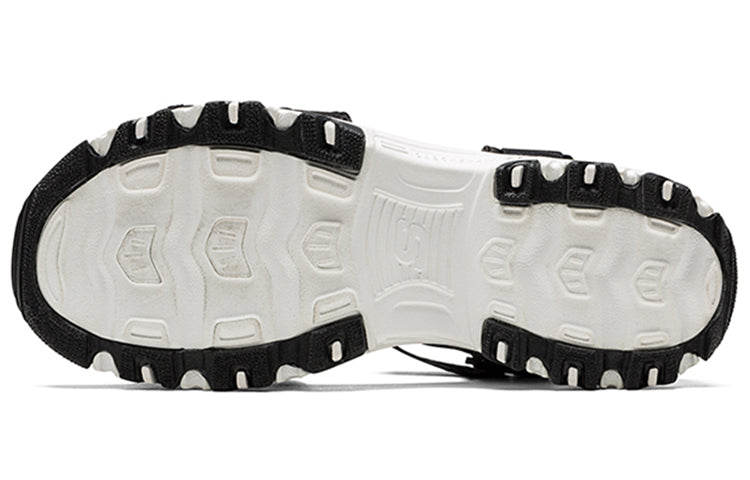 (WMNS) Skechers D'Lites Sandals Black/White 88888341-BLK