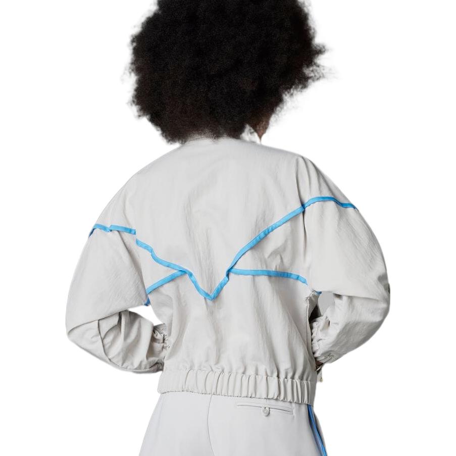 (WMNS) adidas Blue Version Track Top Asia Sizing 'White Blue' HK7246