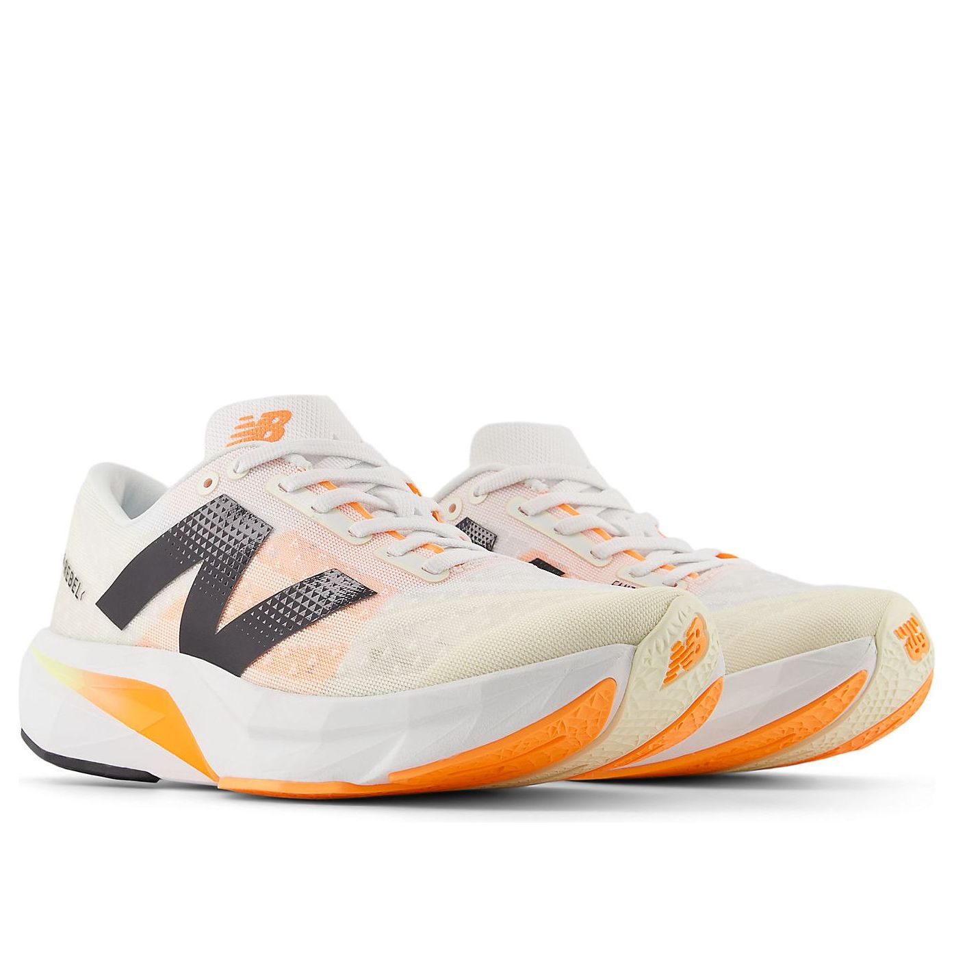 (WMNS) New Balance FuelCell Rebel v4 'White Black Orange' WFCXCN4