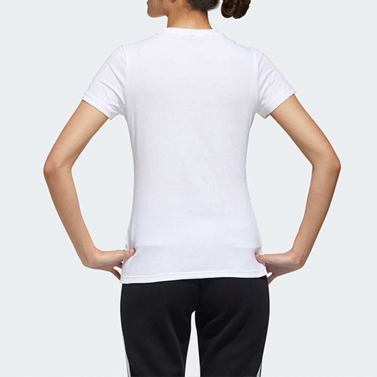 (WMNS) adidas Applique Short-sleeve Tee White GK4649