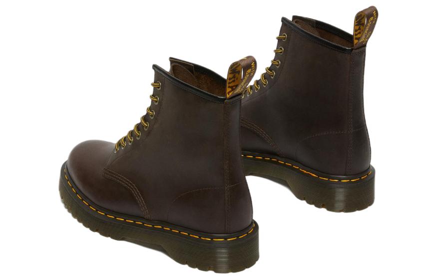 Dr. Martens 1460 Bex Crazy Horse Leather Lace Up Boots 'Dark Brown' 27894201