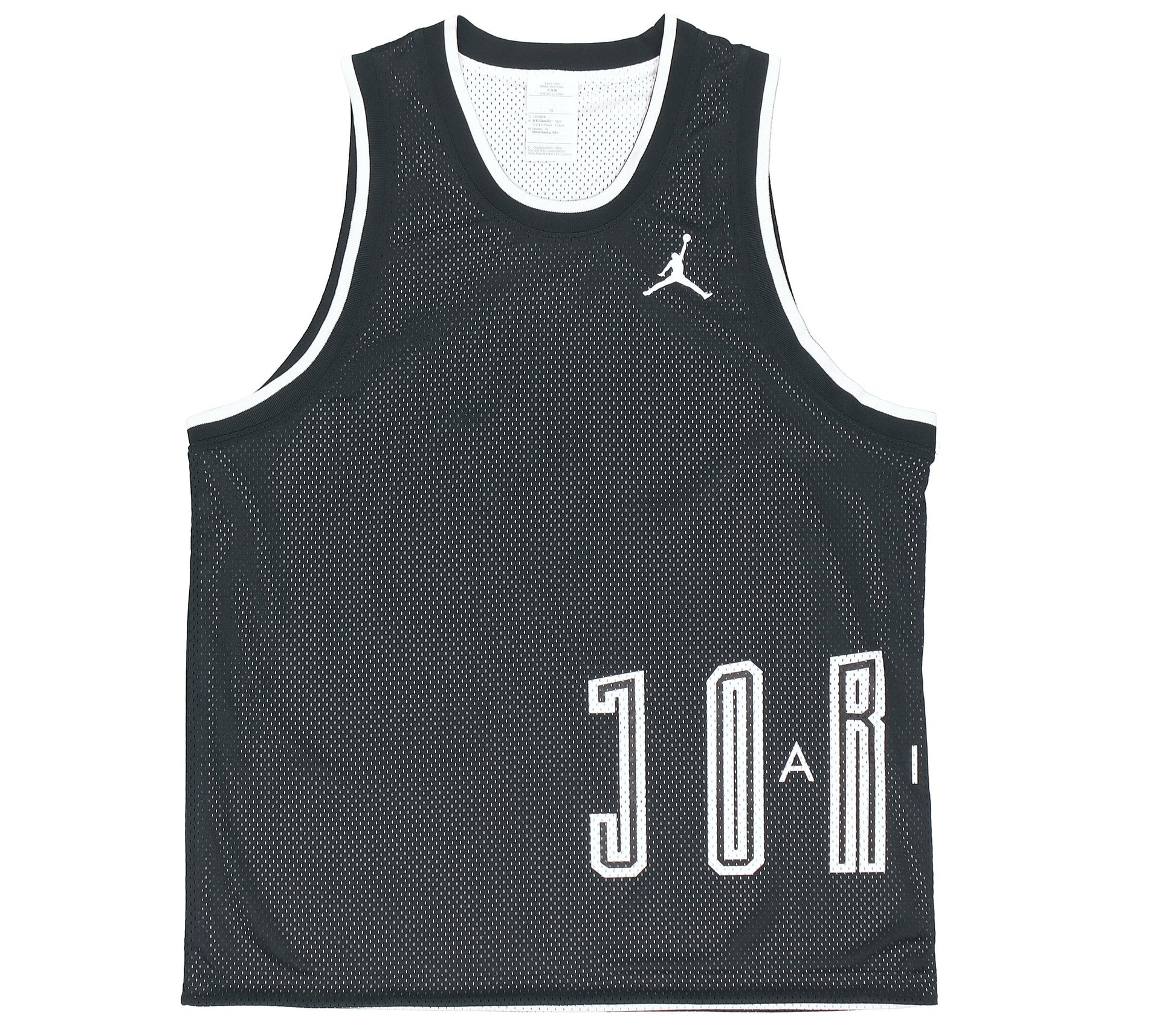 Men's Air Jordan Sport Dna Logo Printing Reversible Breathable Basketball Sports Black Vest DA7235-010