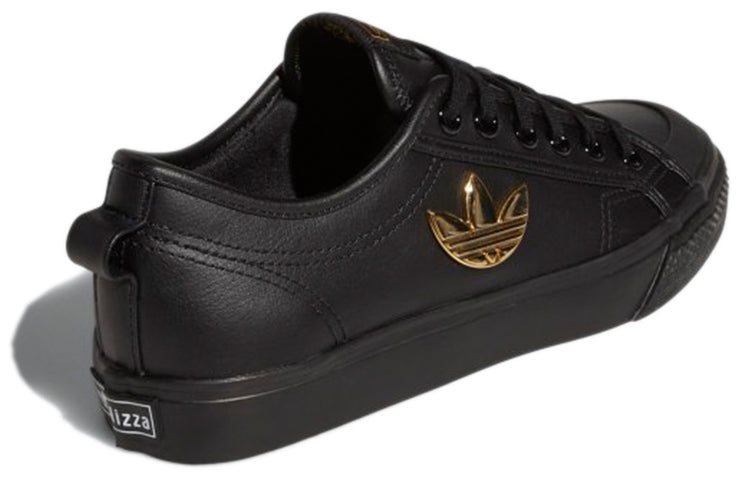 (WMNS) adidas Nizza Trefoil 'Carbon Black Gold' H01129
