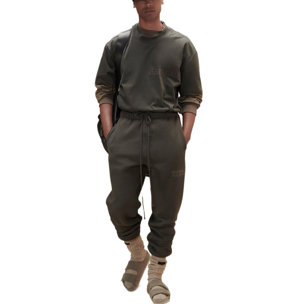 Fear of God Essentials FW22 Short Sleeve Tee 'Off Black' FOG-FW22-382