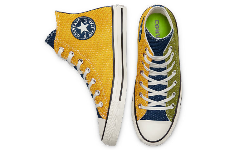 (WMNS) Converse Chuck Taylor All Star Runway Cable Yellow Green Hi Sneakers 'Green Yellow' 568665C