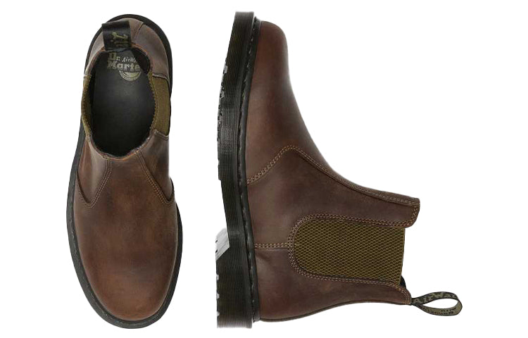 Dr.Martens 2976 Crazy Horse Leather Chelsea Boots 'Dark Brown' 25821207
