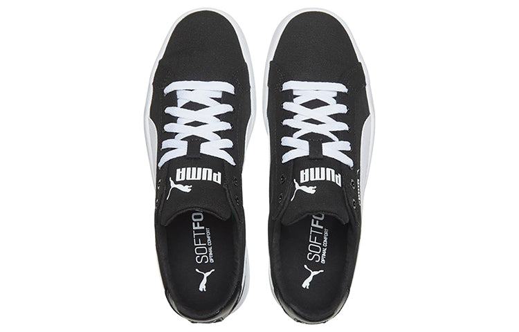 PUMA Smash Vulc Canvas 'Black White' 374754-02
