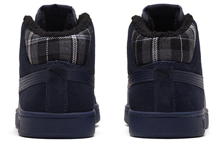 PUMA Smash V2 Mid Wtr Fleece Blue/Black Mid Board Shoes 366810-04