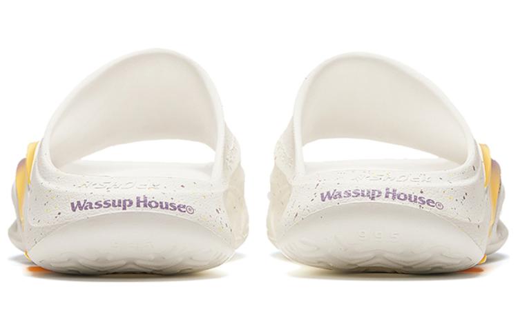 ANTA x WASSUP Nitrogen Slippers 'White yellow Purple' 912411801-3