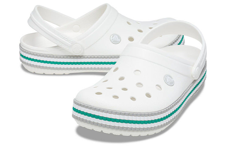 Crocs Sports Fashion Beach White Sandals 206829-100