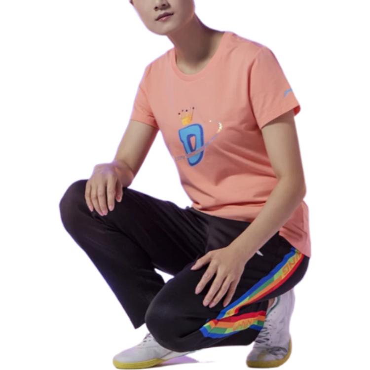 Li-Ning x Ding-Ning Table Tennis Tee 'Fluorescence Orange' AHSS447-1