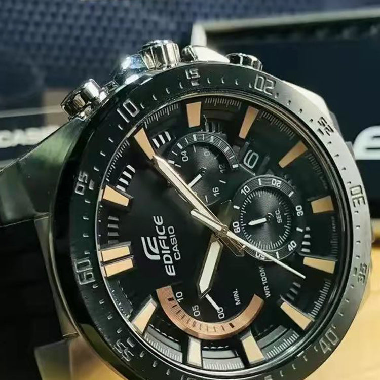 CASIO EDIFICE Series Vintagees Men's Mens Black Analog EFR-563PB-1AV