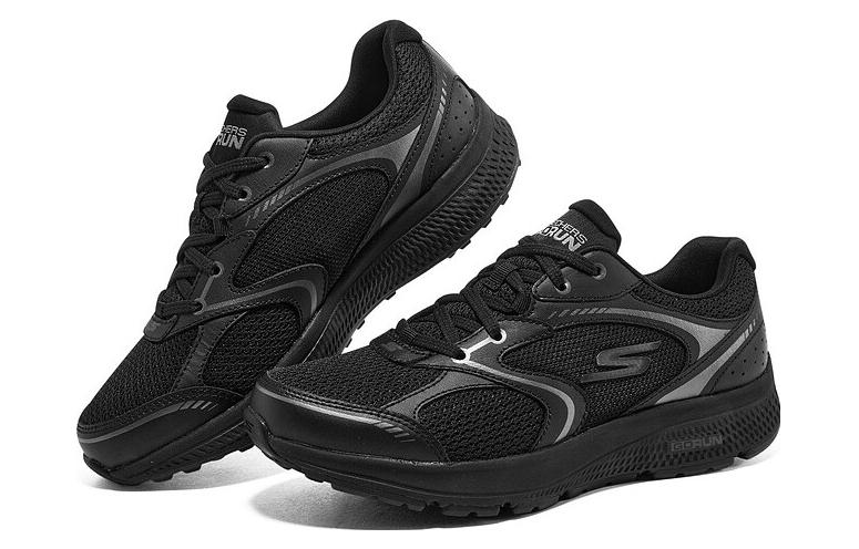 (WMNS) Skechers GO RUN 'Black Grey' 128280-BBK